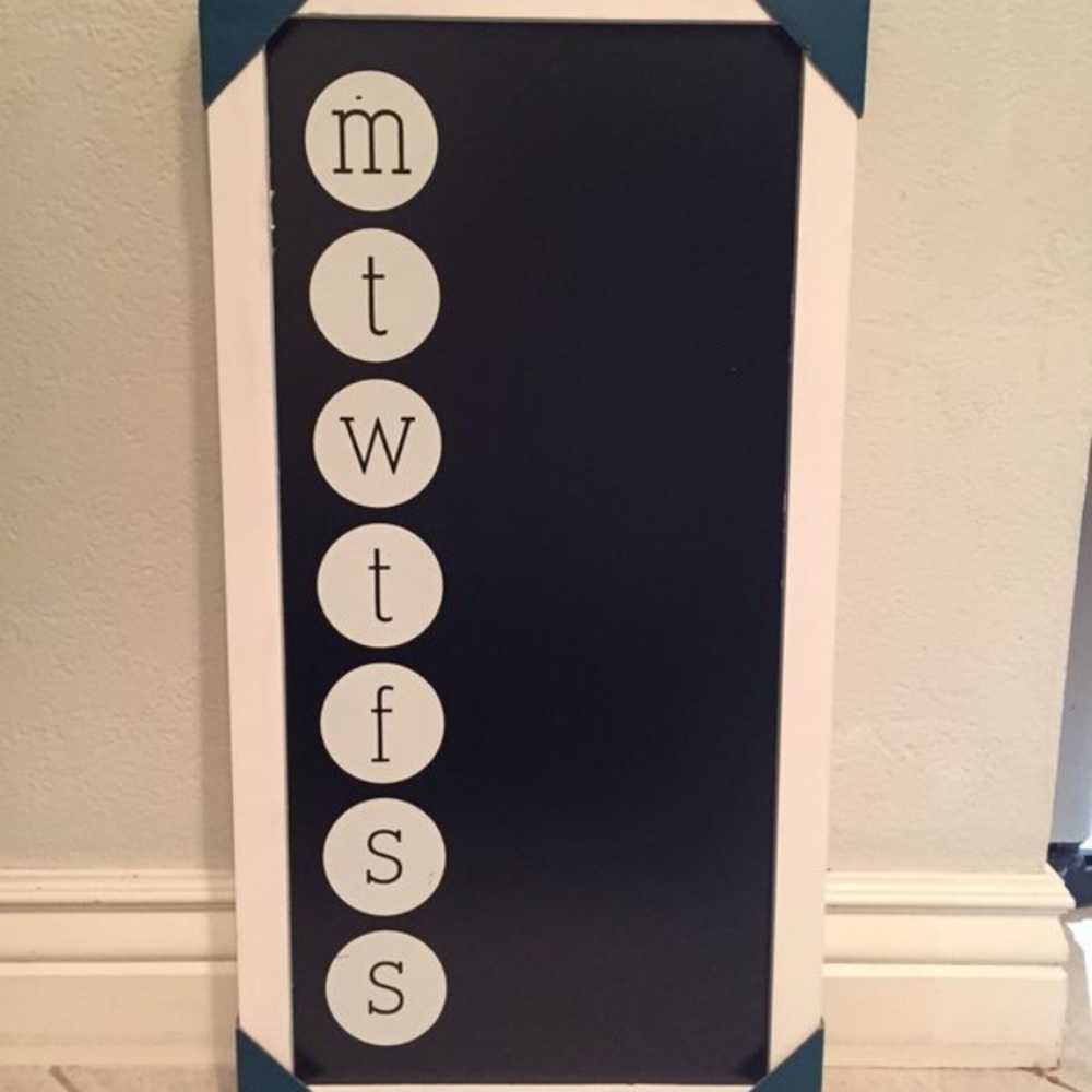 Daily chalkboard sign